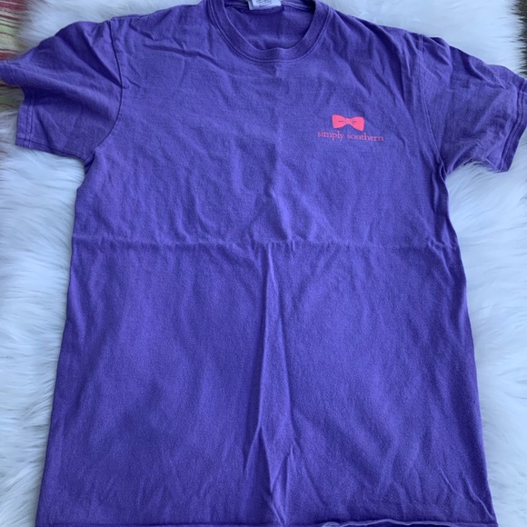 Simply Southern t-shirt purple pink - Picture 4 of 4